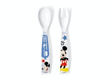 Ensemble cuillère et fourchette Mickey Icon Disney 1
