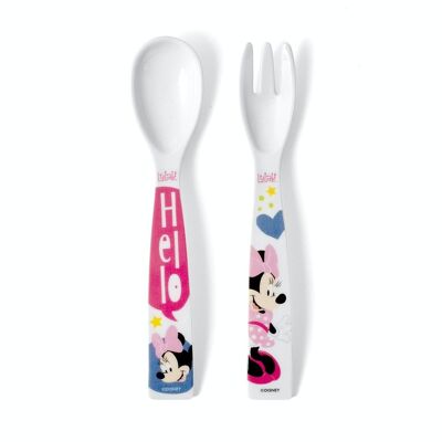 Ensemble cuillère et fourchette Minnie Icon Disney