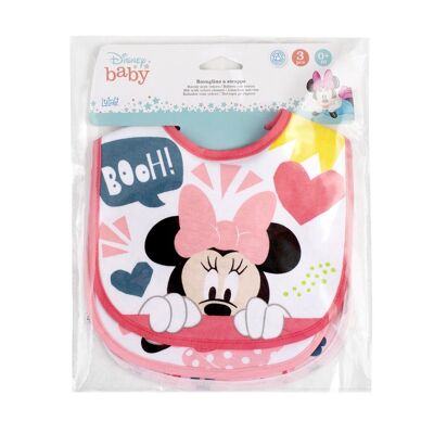 Pack de 3 baberos Minnie Icon Disney