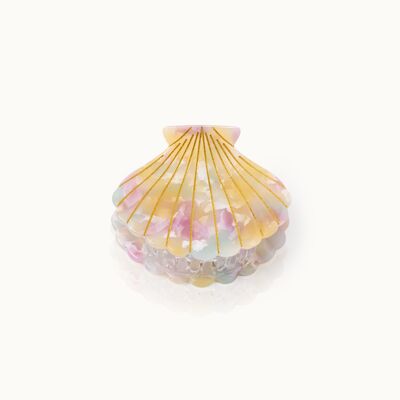 Hair clip shell shape Rainbow