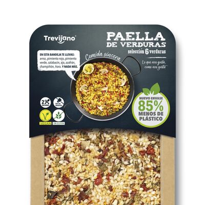 Paella 6 Gemüse TREVIJANO - 280 g Tablett - 2 Portionen