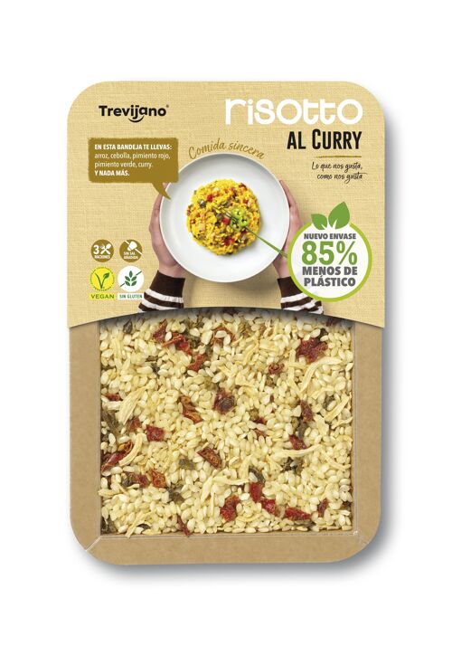 Risotto al curry TREVIJANO - Bandeja 280g - 3 raciones