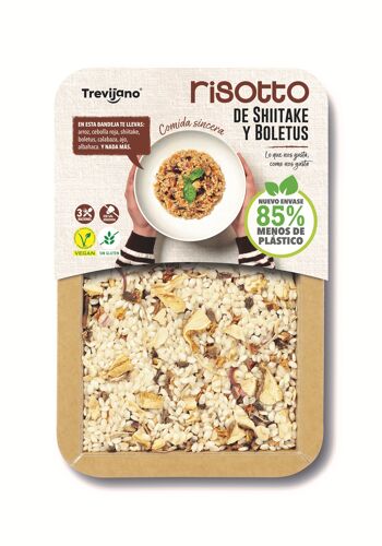 Risotto TREVIJANO aux shiitakes et cèpes - barquette 280g - 3 personnes 1