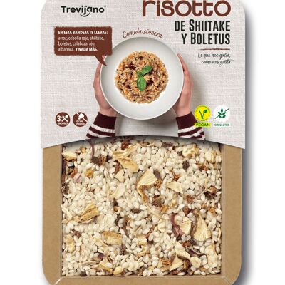 Risotto Shiitake e Porcini TREVIJANO - vaschetta da 280g - 3 porzioni