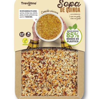 TREVIJANO Zuppa di Quinoa - vaschetta da 200g - 8 porzioni