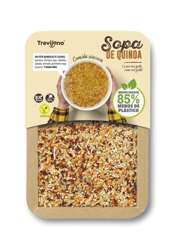TREVIJANO Soupe Quinoa - Barquette 200g - 8 portions 1