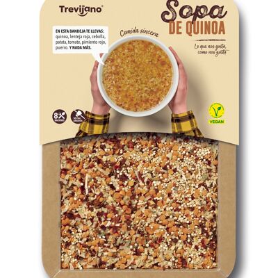TREVIJANO Zuppa di Quinoa - vaschetta da 200g - 8 porzioni