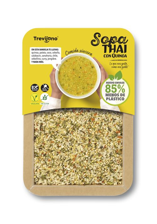 Sopa Tailandesa con Quinoa TREVIJANO - Bandeja 200g - 8 raciones