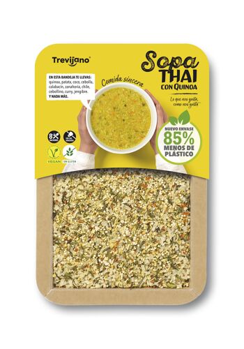 Soupe Thaïlandaise au Quinoa TREVIJANO - Barquette 200g - 8 portions 1