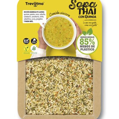 Sopa Tailandesa con Quinoa TREVIJANO - Bandeja 200g - 8 raciones