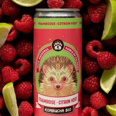 R-KOMBUCHA - Frambuesa & Lima - Lata 33cl