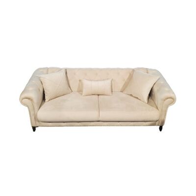 Chester extendable sofa, cream, 230x95x85 cm