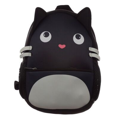 Feline Fine Black Cat Neoprene Rucksack Backpack