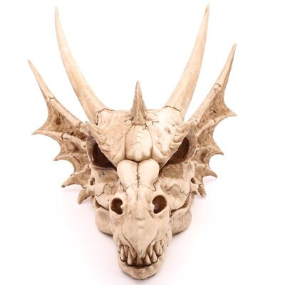 Grande décoration de crâne de dragon