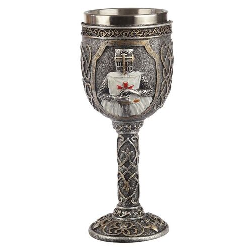 Decorative Crusader Knight Goblet