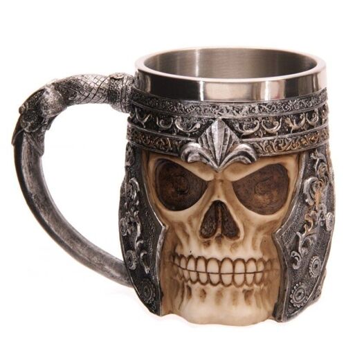 Decorative Skull Warrior Tankard