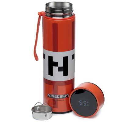 Minecraft TNT Hot & Cold Digital Thermometer Bottle