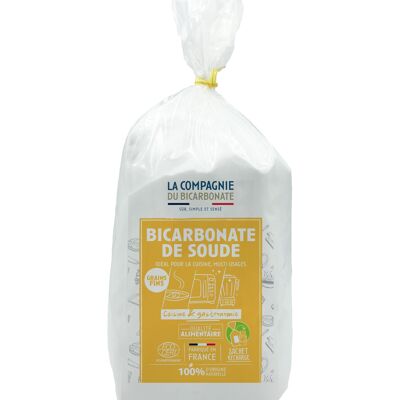 Bicarbonato alimentare a grana fine - Busta "Apri" - 3 kg