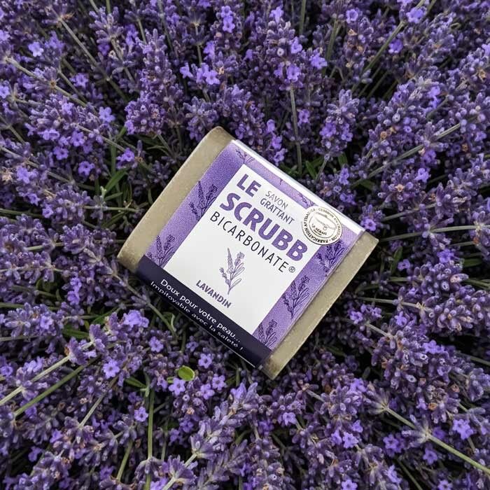 Jabón de cocina, bricolaje y jardín "LE SCRUBB" - Con aceite esencial de lavanda - 100 g