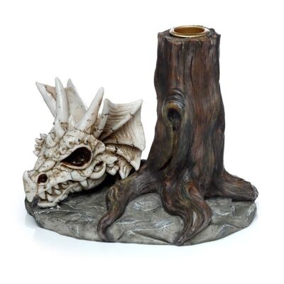 Shadows of Darkness Dragon Skull Candlestick Candle Holder