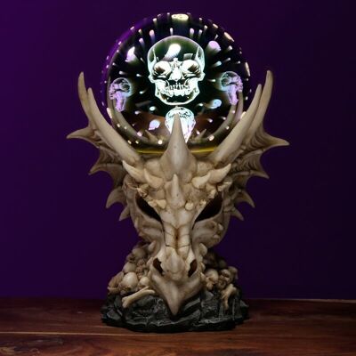 Dragon Skull LED Orbe Metálico