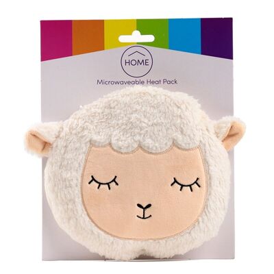 Sleepy Sheep Round Microwavable Plush Lavanda Heat Pack