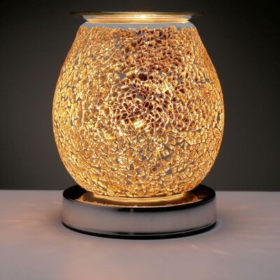 EU 2 Pin Plug Eden Golden Mosaic Electric Wax Melt Aroma Warmer Lamp