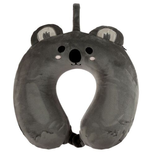 Relaxeazzz Koala Plush Memory Foam Travel Pillow