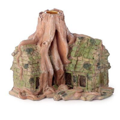 Ancient Woodland Hidden Temple Backflow Incense Burner