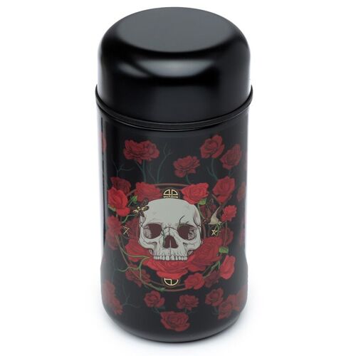 Skulls & Roses Hot & Cold Lunch Pot with Spoon 500ml
