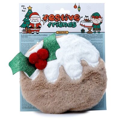 Christmas Pudding Rotondo Microwavable Plush Lavanda Heat Pack