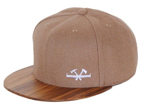 Casquette Wooden – Pulley – Zebrano Brim – Brown