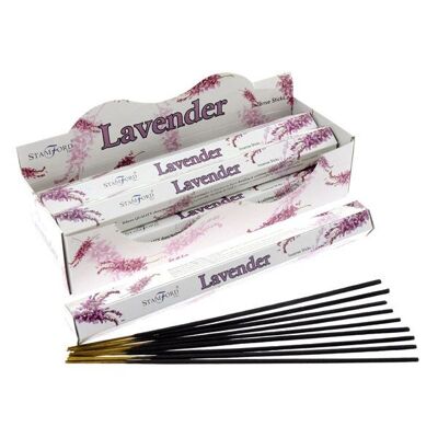 37102 Stamford Premium Hex Incense Sticks Lavender