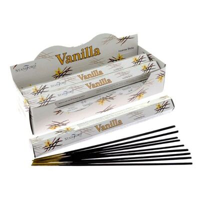 37121 Stamford Premium Hex Incense Sticks Vanilla