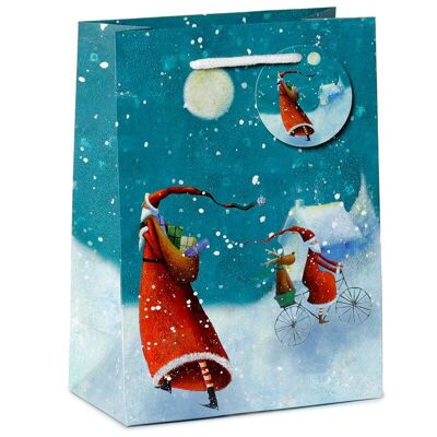 Jan Pashley Christmas Santa Gift Bag Medium