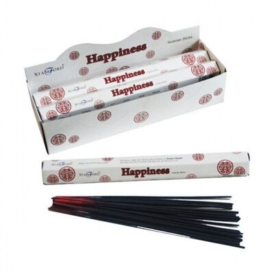 37511 Stamford Premium Hex Incense Sticks - Happiness