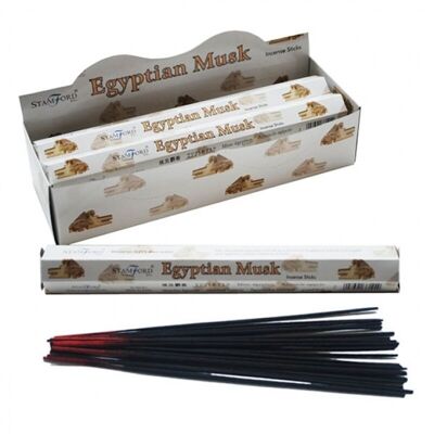 37144 Stamford Premium Hex Incense Sticks Egyptian Musk