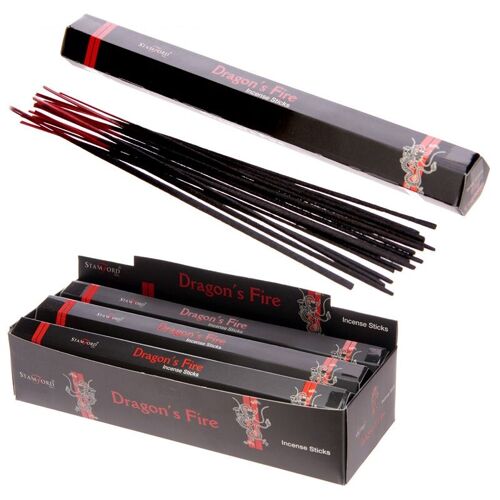 37128 Stamford Black Incense Sticks Dragons Fire
