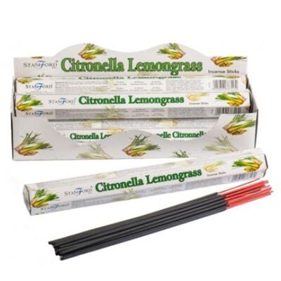 37316 Stamford Premium Hex Incense Sticks Citronella & Lemongrass