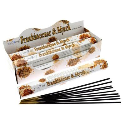 37112 Stamford Premium Hex Incense Sticks Frankincense & Myrrh