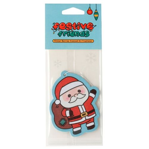 Winter Berries Festive Friends Christmas Santa Air Freshener