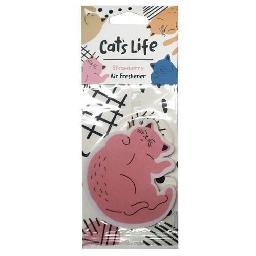 Strawberry Cat\'s Life Air Freshener