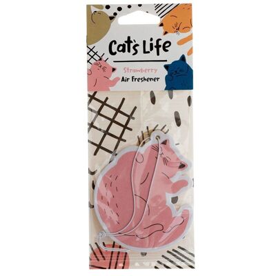 Strawberry Cat's Life Air Freshener