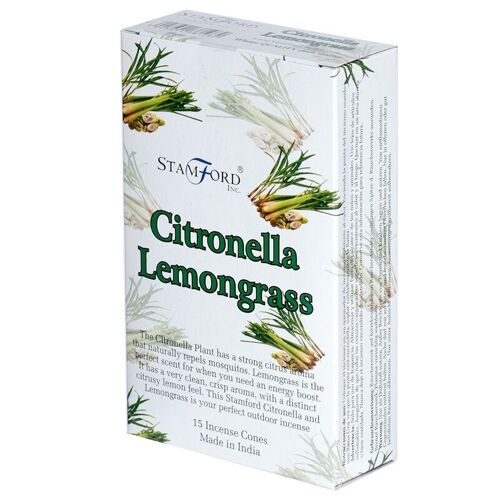 37198 Stamford Incense Cones Citronella & Lemongrass