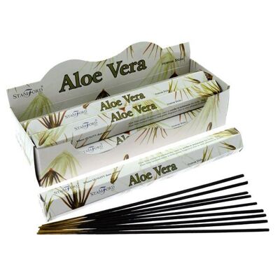 37108 Bastoncini di incenso esagonali Stamford Premium Aloe Vera