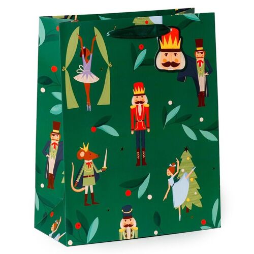 Christmas Nutcracker Sugar Plum Fairy Gift Bag Large