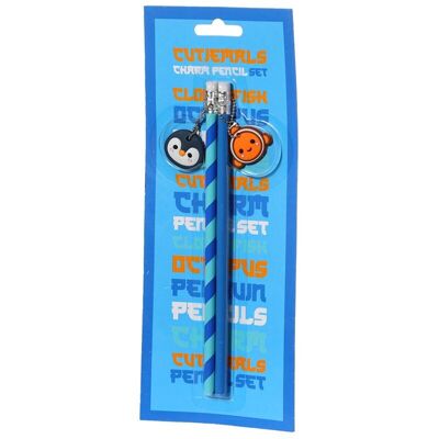 Sealife Adoramals Set of 2 PVC Charm Pencils