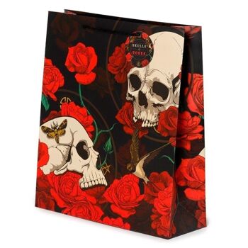 Skulls and Roses Sac Cadeau Roses Rouges Extra Large 2