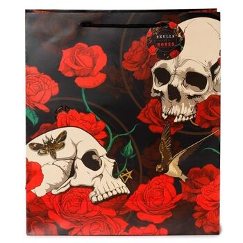 Skulls and Roses Sac Cadeau Roses Rouges Extra Large 5
