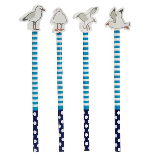 Seagull Pencil & Eraser Topper